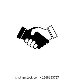 Handshake icon vector. business handshake. contact agreement
