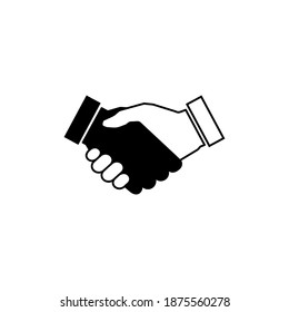 Handshake icon vector. business handshake. contact agreement