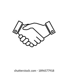 Handshake Icon Vector. Business Handshake. Contact Agreement