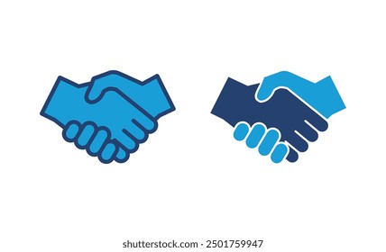 Handshake icon vector. business handshake. contact agreement