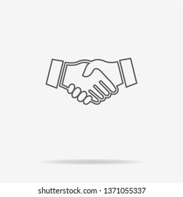Handshake icon. Vector concept illustration for design.