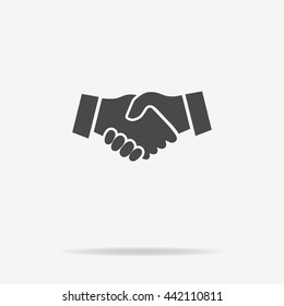 Handshake icon. Vector concept illustration for design.