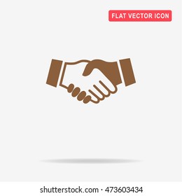 Handshake icon. Vector concept illustration for design.
