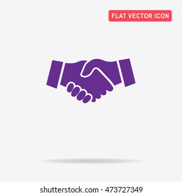 Handshake icon. Vector concept illustration for design.