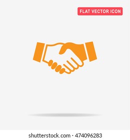 Handshake icon. Vector concept illustration for design.