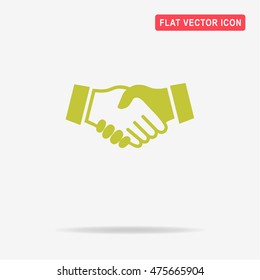 Handshake icon. Vector concept illustration for design.