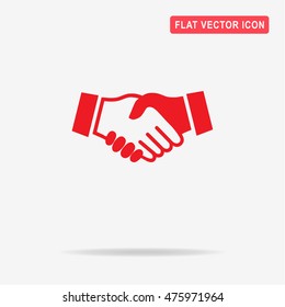 Handshake icon. Vector concept illustration for design.