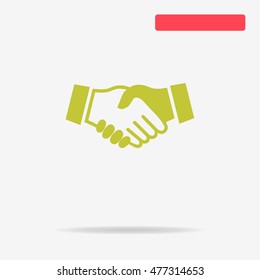 Handshake icon. Vector concept illustration for design.