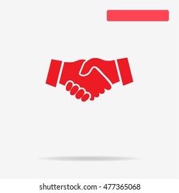 Handshake icon. Vector concept illustration for design.