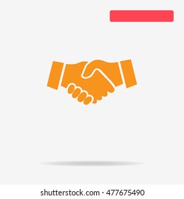 Handshake icon. Vector concept illustration for design.