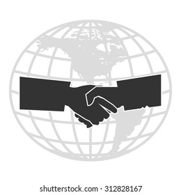 handshake icon. Vector Design eps10.