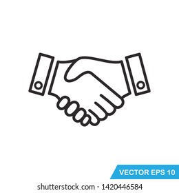 handshake icon vector design 
illustration