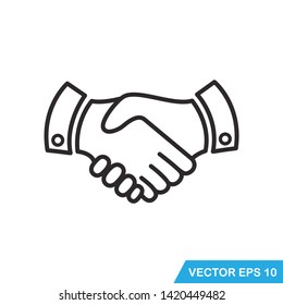 handshake icon vector design 
illustration