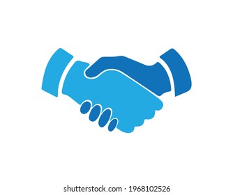handshake icon vector design illustration