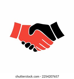 handshake icon vector design illustration