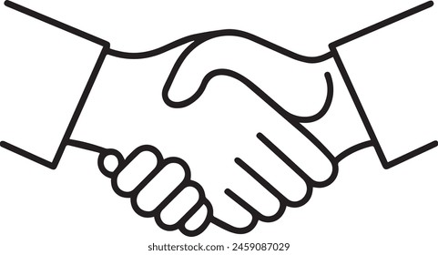 handshake icon vector design illustration
