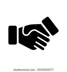 handshake icon vector design illustration