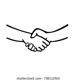 handshake icon vector design illustration