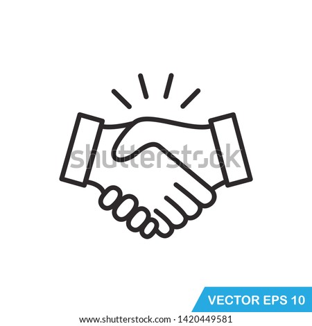 handshake icon vector design 
illustration