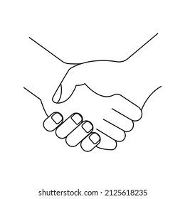 handshake icon vector design illustration,business agreement hanshake icon,brother man hanshake line art vector illustration logo template ,eps10.