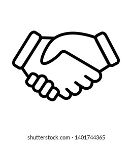 Handshake icon vector design template