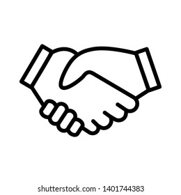 Handshake icon vector design template