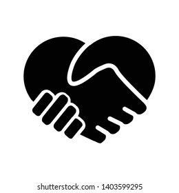 Handshake icon vector design template