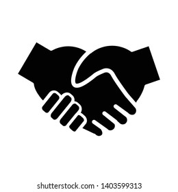 Handshake icon vector design template