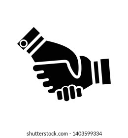 Handshake icon vector design template