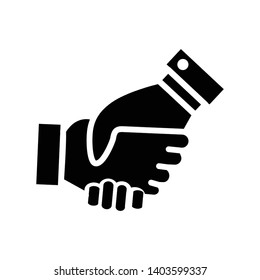 Handshake icon vector design template