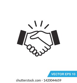 handshake icon vector design template