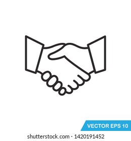 handshake icon vector design template