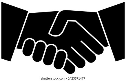 Handshake Icon Vector Design Template