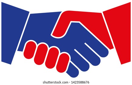 Handshake Icon Vector Design Template