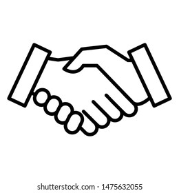 Handshake Icon Vector Design Template or Logo Illustration. Perfect use for website, design, pattern, etc.