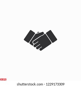 handshake icon . Vector  Eps 10 