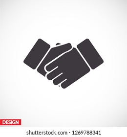 handshake icon . Vector  Eps 10 