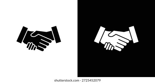 Gráficos de Vector de icono de apretón de manos. signo de Vector lleno, ilustración de símbolo.