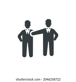 Handshake icon, vector handshake icon, vector illustration