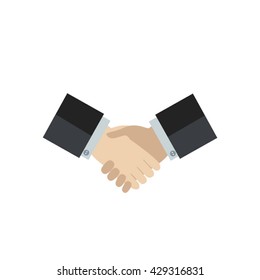 handshake icon. vector illustration