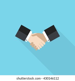 handshake icon. vector illustration