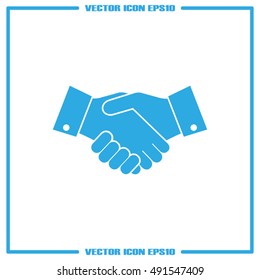 Handshake icon vector illustration