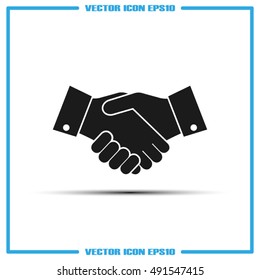 Handshake icon vector illustration