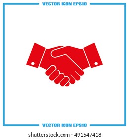 Handshake icon vector illustration