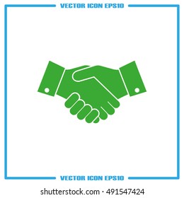 Handshake icon vector illustration