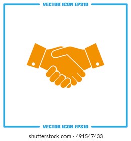 Handshake icon vector illustration