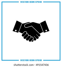 Handshake icon vector illustration