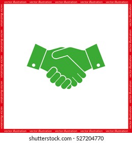 Handshake icon vector illustration