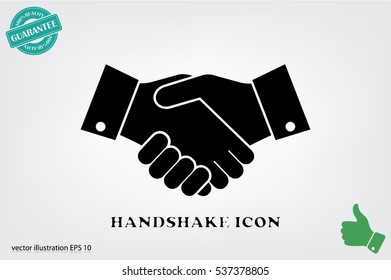 Handshake icon vector illustration