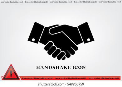 Handshake icon vector illustration